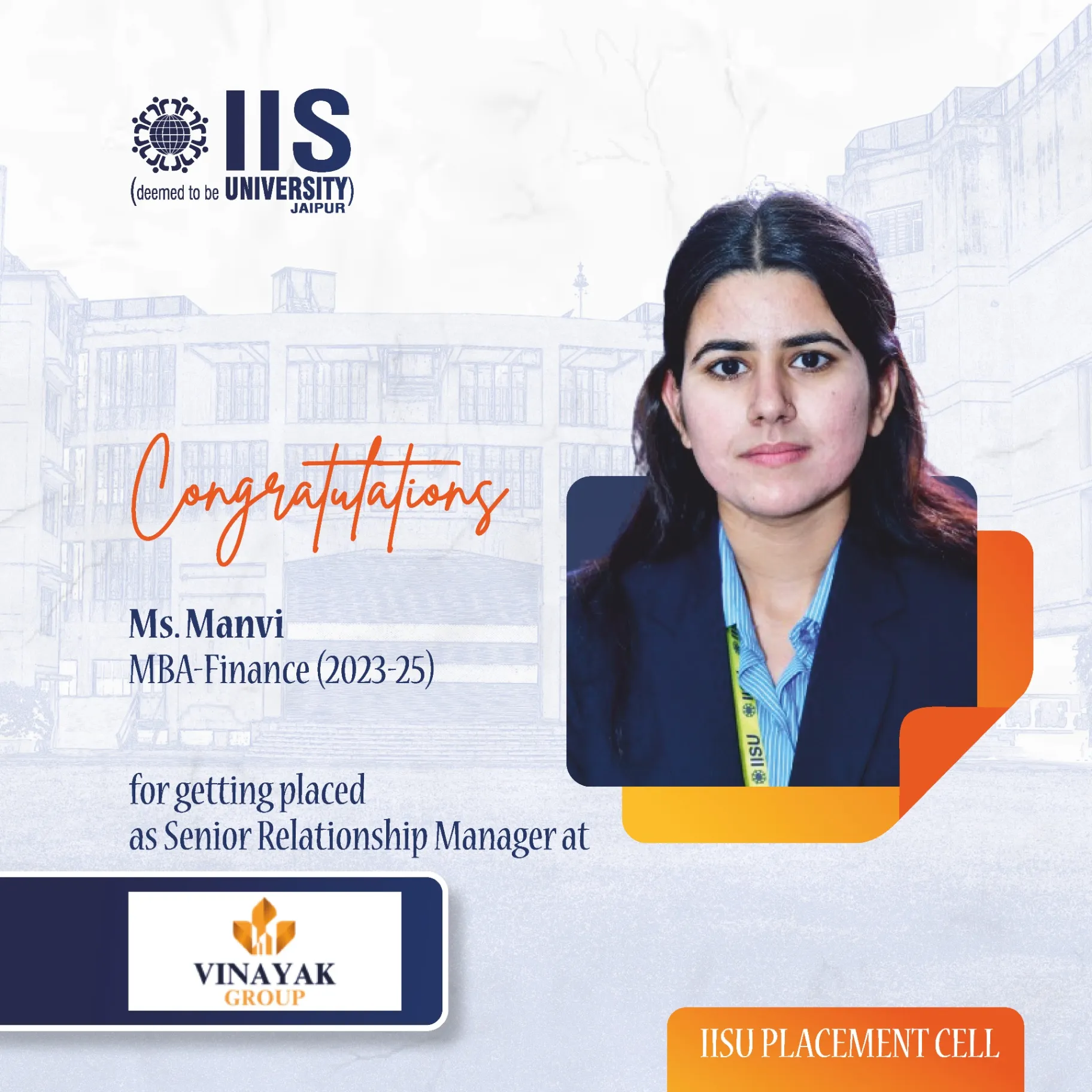 IIS University Placements